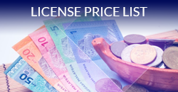 License Price List